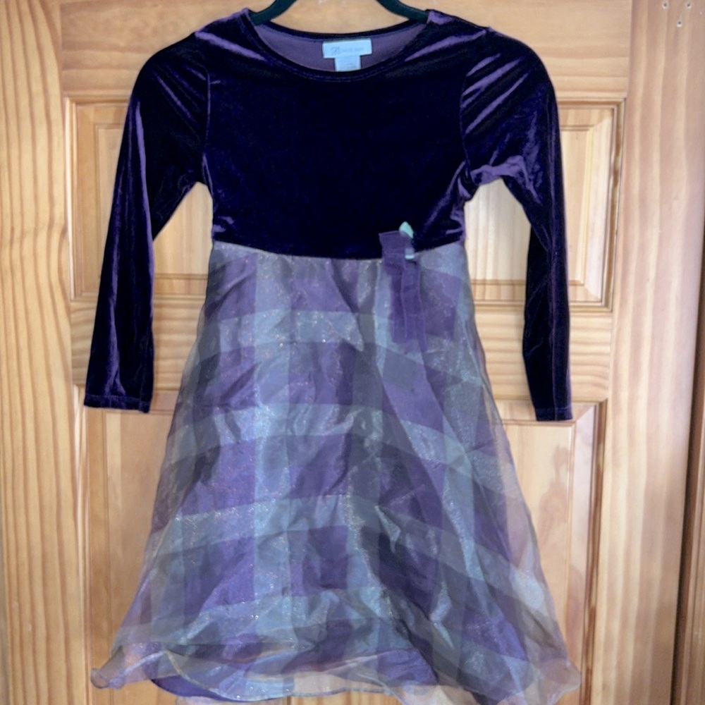 Bonnie Jean Purple & Gold Formal Dress, Girls 6X